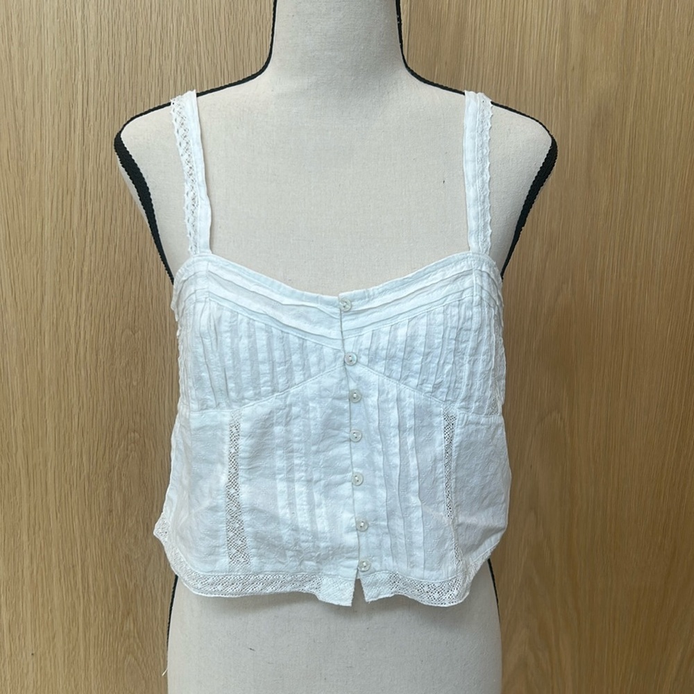 Zara Cotton Camisole - Size M, NWT, Cottagecore, Hippie, Beach, Music Festival